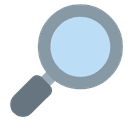 Emoji de uma lupa, representando o serviço de revisão de benefícios.